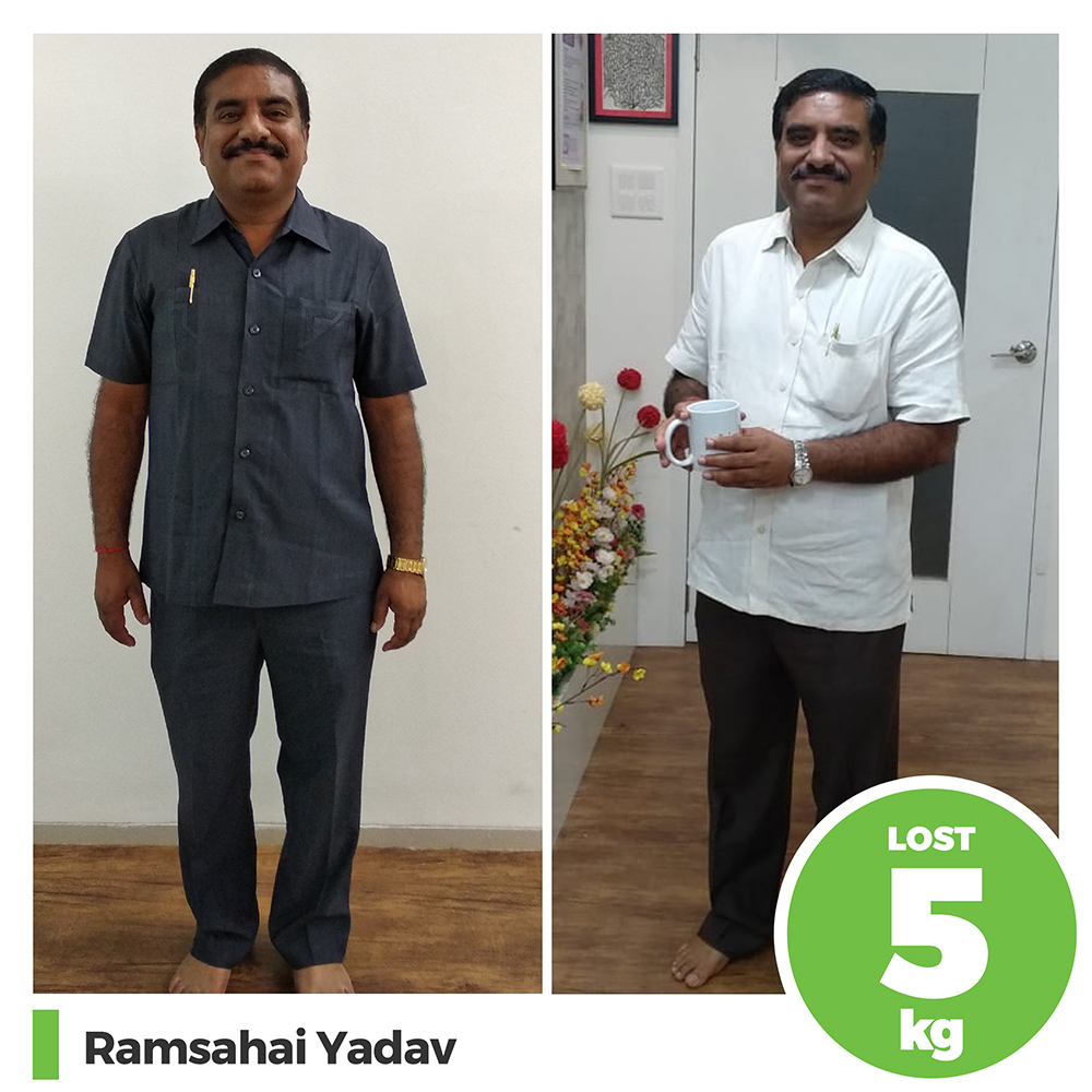 Ramesahi Yadav 5 kg weight loss program pune